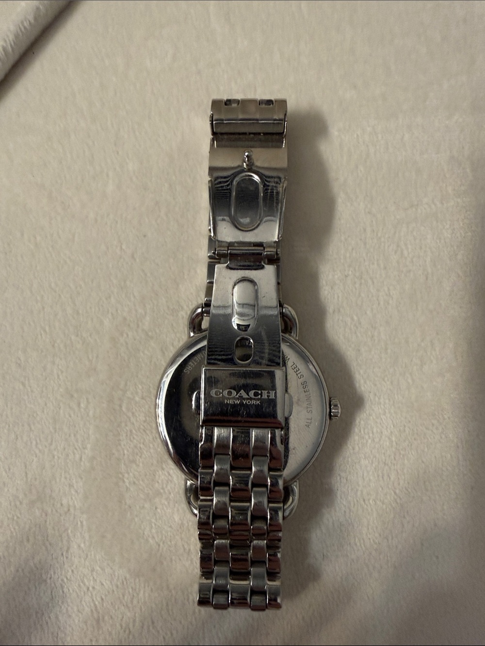 Coach Silver and White Round Face Bracelet Watch - Picture 2 of 2